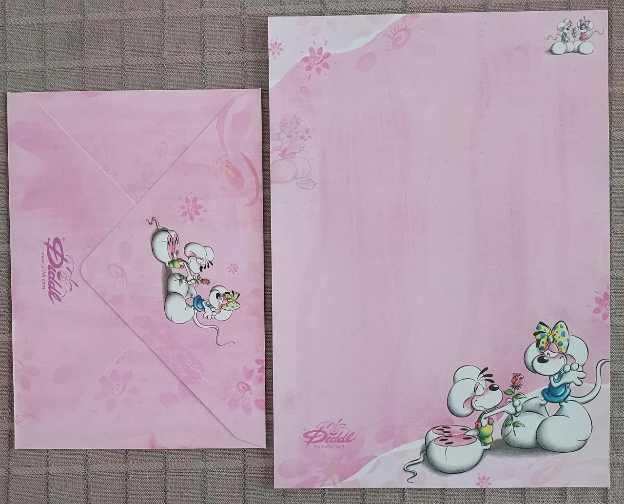** Diddl briefpapier + envelop nr 121 **